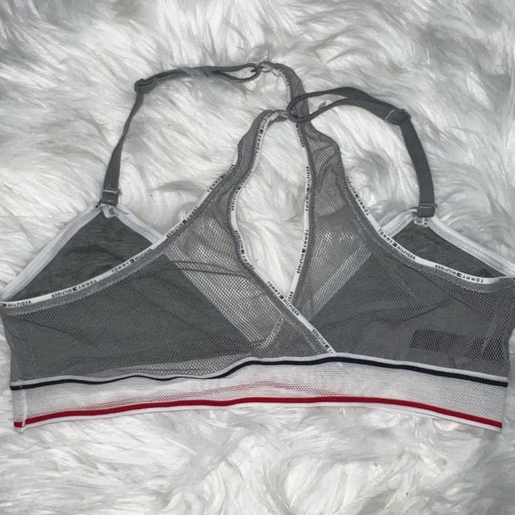 Tommy Hilfiger Cotton Mesh Triangle Bralette - Picture 4 of 6